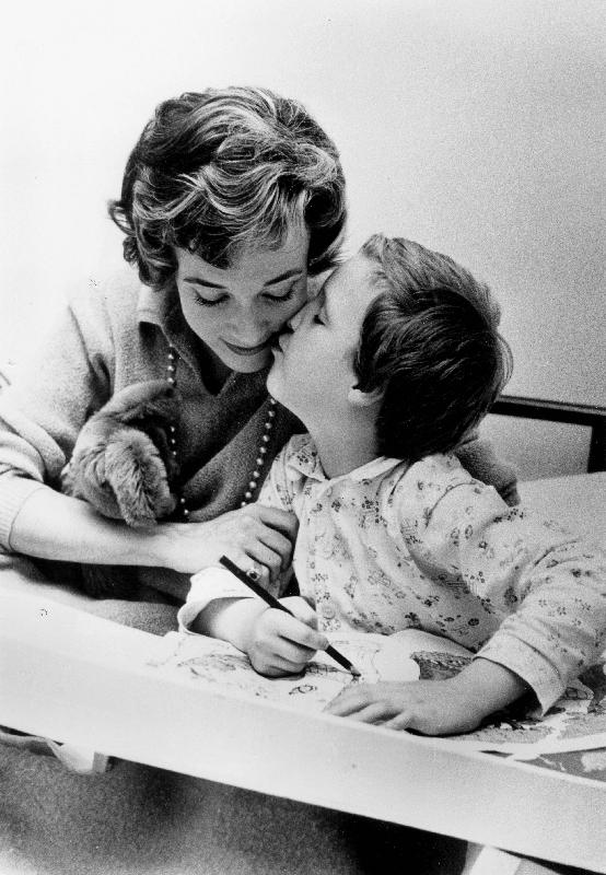 French Actress Micheline Presle with daughter Tonie Marshall od 