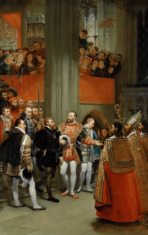 Francis I and Charles V in St.-Denis od 