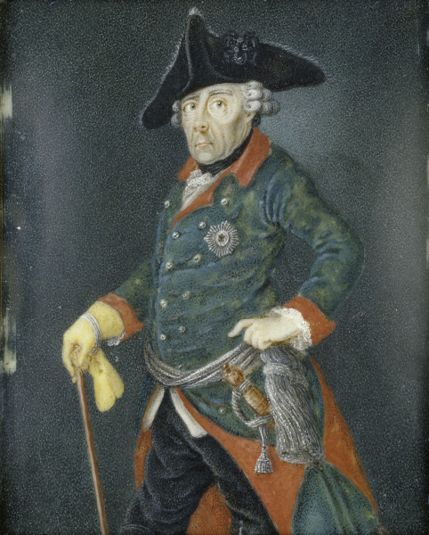 Frederick the Great , Portrait as old man od 