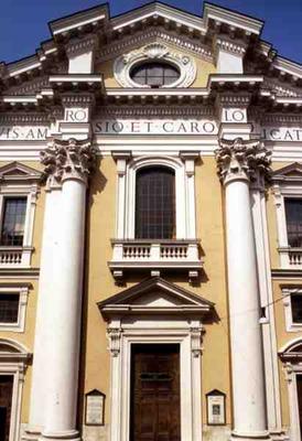 Facade of the church, built in 1690 by G.B.Menicucci (d.1690) and Fra Mario da Canepina (photo) od 
