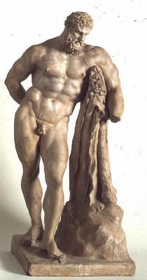 Farnese Hercules, copy of the original statue by Lysippus, by Camillo Rusconi (1658-1728) (marble) od 