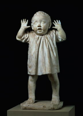 First Steps, statue of a child walking by Adriano Cecioni (1838-66) (plaster) od 