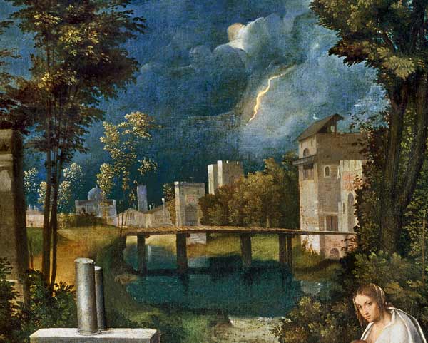 Giorgione / Tempesta / Detail / Painting od 