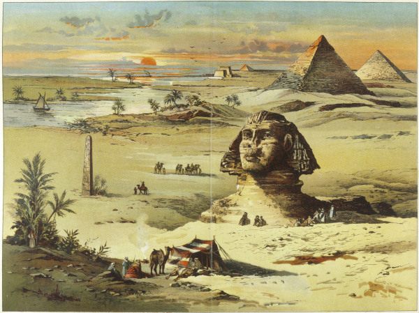 Giza , Sphinx a.Pyramids od 