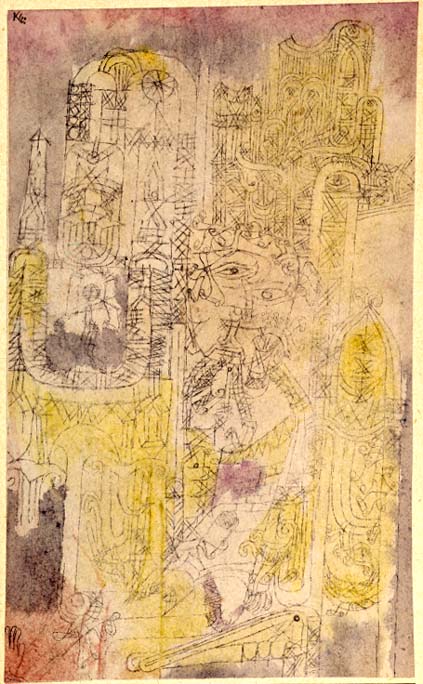 Gothic Rococo, 1919 (no 67) (pen & w/c on paper on cardboard)  od 