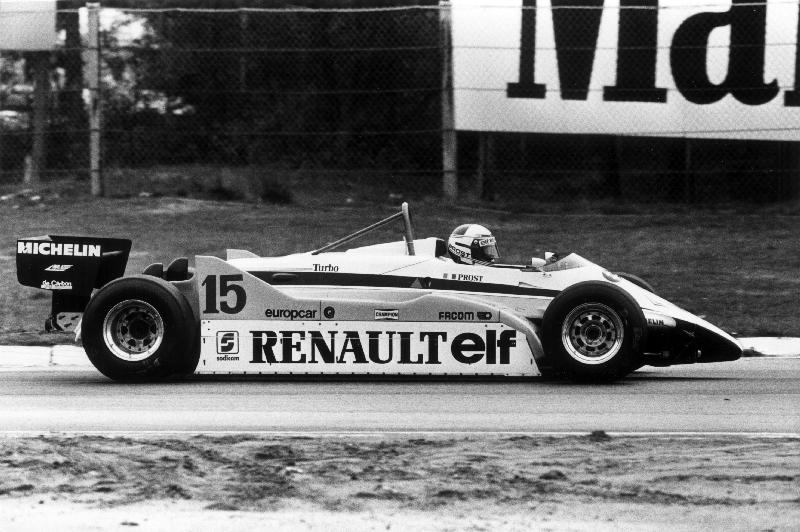 Grand Prix of Belgium: Alain Prost driving a Renault od 