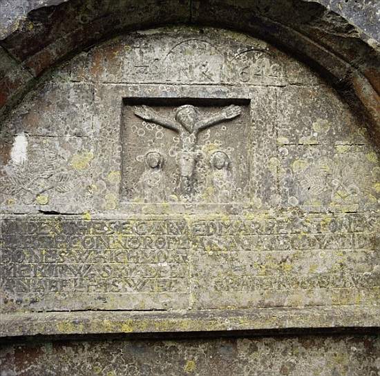 Gravestone from Killinaboy Church, from 1644 od 