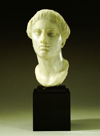 Greek Marble Head Of A Woman od 
