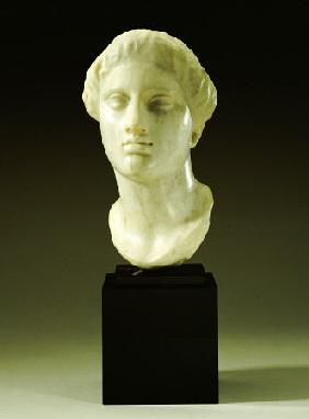 Greek Marble Head Of A Woman