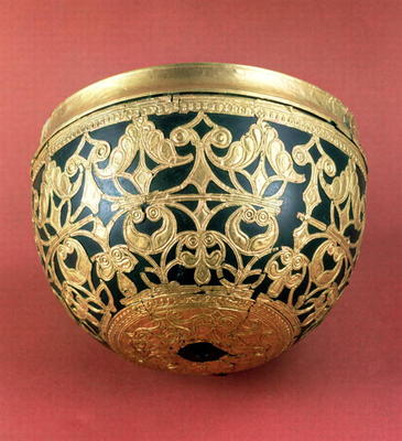 Gold openwork for a varnished bowl from Schwazenbrach Celtic art, 5th century BC od 