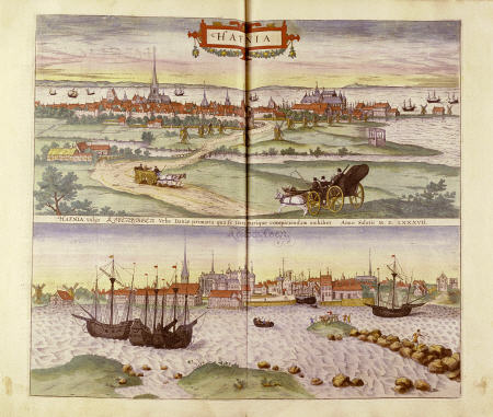Hand-Colored Engraving From Civitates Orbis Terrarum By Georg Braun And Frans Hogenberg od 