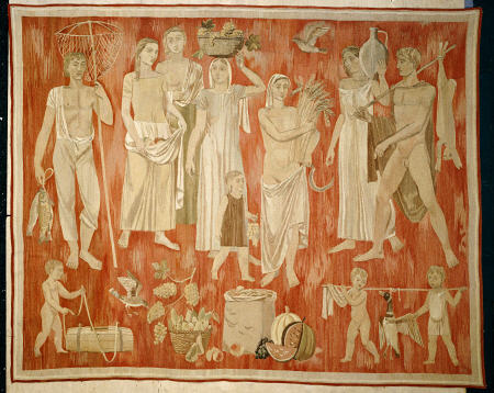 ''Harvest'', A Woven Tapestry Depicting Allegorical References To The Fruits Of Autumn od 