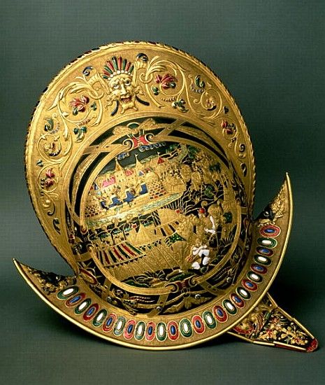 Helmet of Charles IX (1550-74) 16th century (gold and enamel) od 