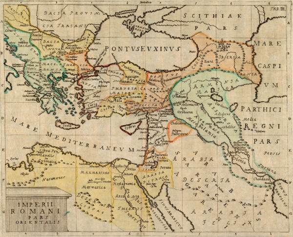Historic map Roman Empire od 