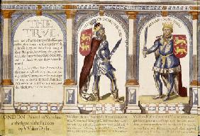 Hand Coloured Engraving Of William The Conqueror And William II Of England