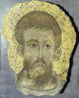 Head of St. Peter, Byzantine, 1210 (mosaic)