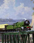 Hornby L.N.E.R. `Yorkshire' locomotive pulling a Pullman coach `Iolanthe', English
