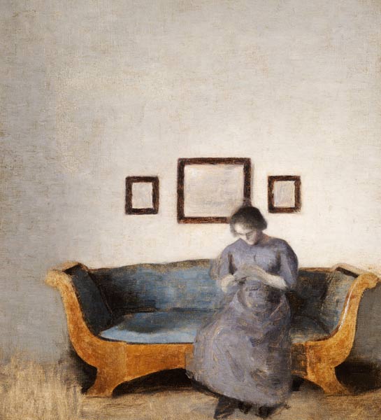 Ida Hammershoi Sitting On A Sofa od 