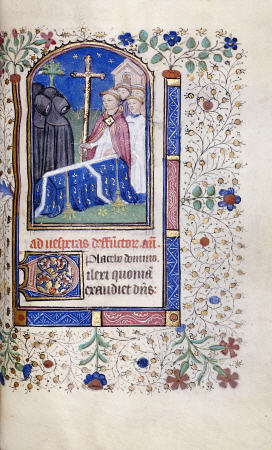 Illustration Of A Burial Service From  A Book Of Hours od 