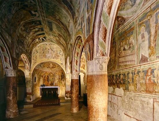 Interior view of the Church of the Holy Trinity in Hrastovlje od 