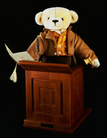 James, A Merrythought Bear Modelled On Auctioneer, James Christie od 