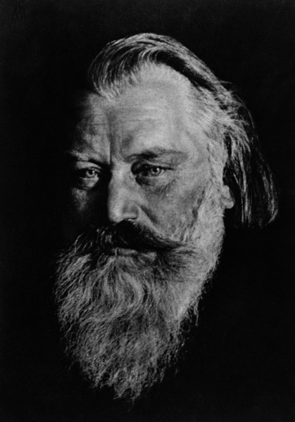 Johannes Brahms (1833-97) (b/w photo)  od 