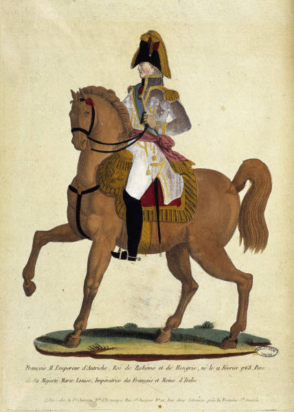 Emperor Franz II Equestrian Portrait od 