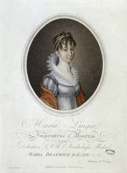 Empress Maria Ludovica / after Guerard od 