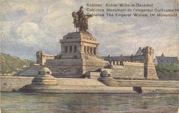 Koblenz, Deutsches Eck / Bildpostk.1910 od 