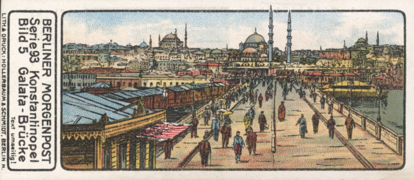 Constantinople, Galata Bridge, Coll.Card od 