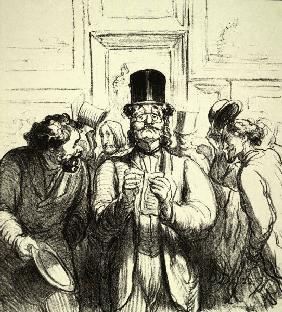 Art Critic / Lithograph / H.Daumier