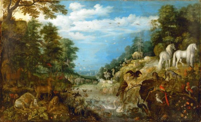Landscape with animals. od 