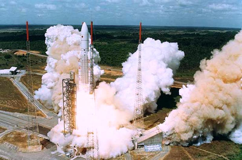 Launching of of the second Ariane-5, Kourou, French Guiana od 