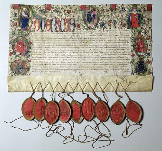 Letter of Indulgence to the Church of St. Nicolas, 22nd June 1484 od 