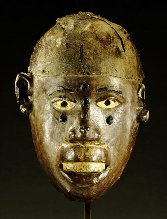 Makonde Mask Of Oval Form With Open Mouth od 