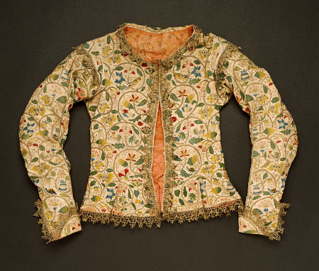 Margaret Layton''s Doublet Of Linen Embroidered With Brightly Coloured Silks And Silver-Gilt Thread od 