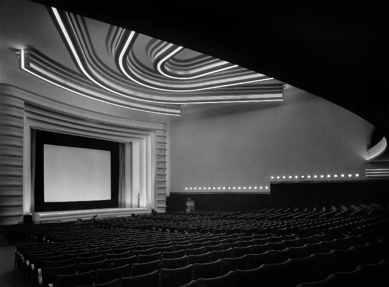 Movie theater Normandie in Paris built in 1937, Art Deco style, architects Pierre de Montaut and Adr od 