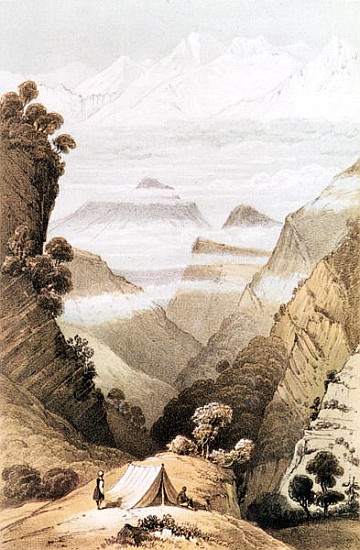 Mt. Kanchenjunga, Sikkim from Hooker''s Journal od 