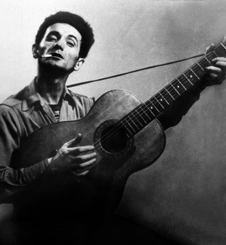 Musician Woody Guthrie considered as the father of folk music od 