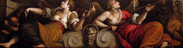 M.Vecellio / Two Winged Genies / Paint. od 