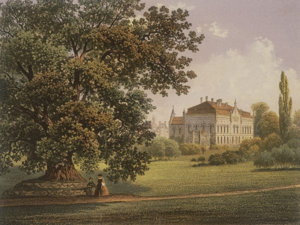 Nennhausen, castle , Col. lithogr. c.1860 od 