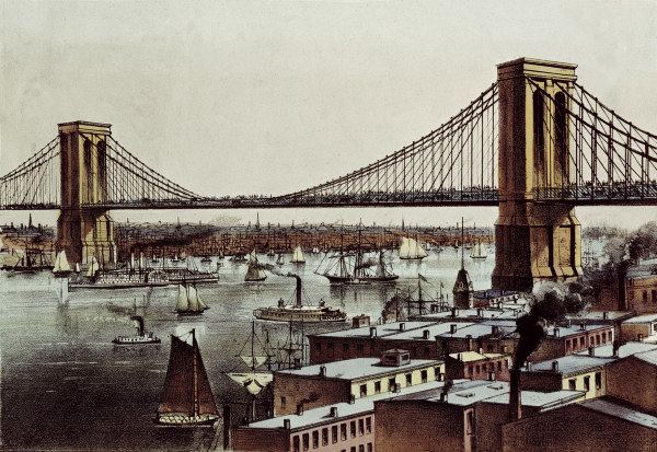New York, Brooklyn Bridge od 