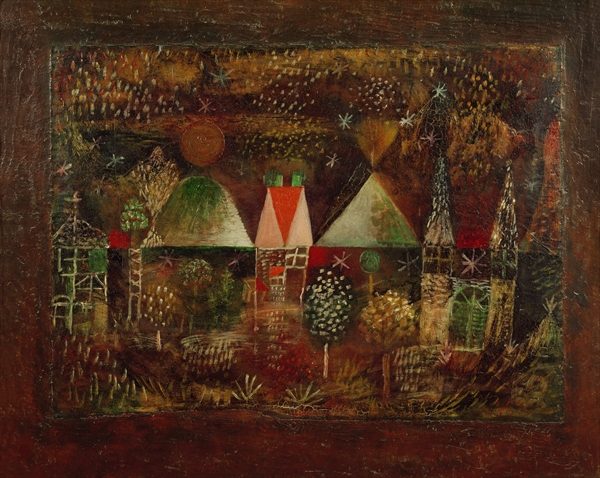 Nocturnal festivities, 1921 (no 176) (oil on paper on primed cardboard on wooden panel)  od 