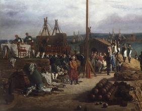 Napol.I at Cherbourg 1811,Detail /Crepin