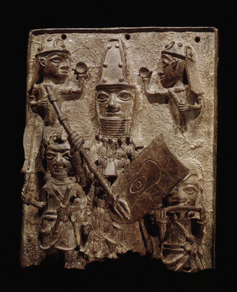 Oba mit Gefolge, Benin, Nigeria / Bronze od 