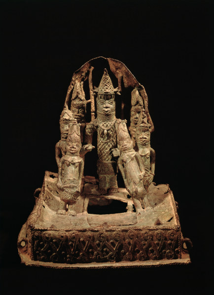 Oba mit Gefolge, Benin, Nigeria / Bronze od 