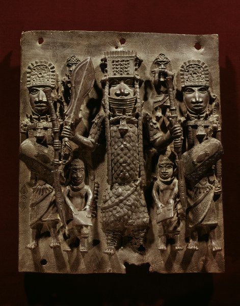 Oba with Attendants / Benin Bronze od 