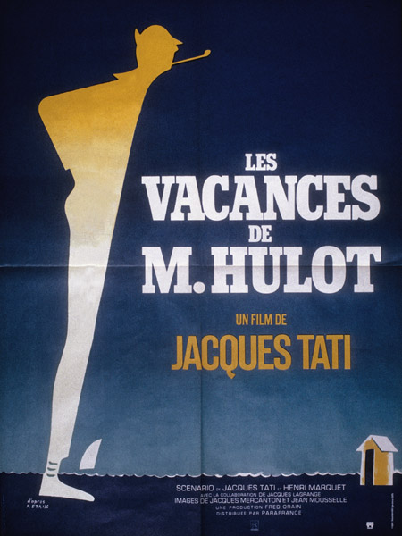 Poster after Pierre Etaix for film Monsieur Hulot's Holiday by Jacques Tati od 