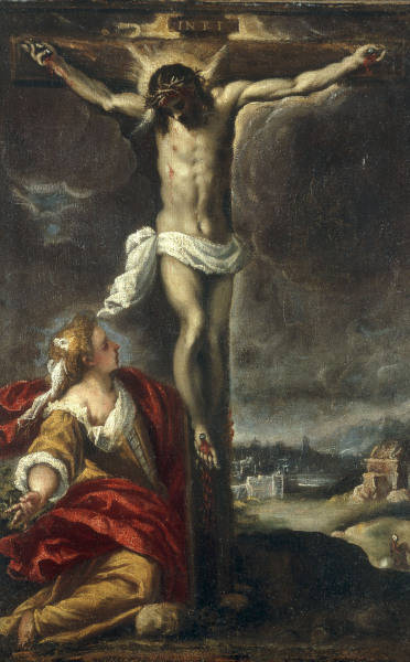 Palma Giovane / Christ on Cross / Paint. od 