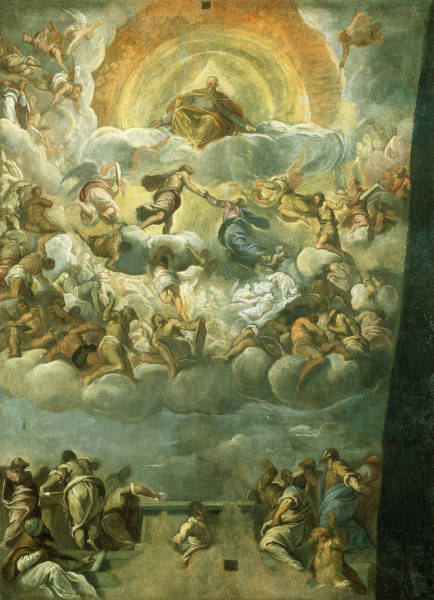 Assumption of Mary / Palma il Giovane od 